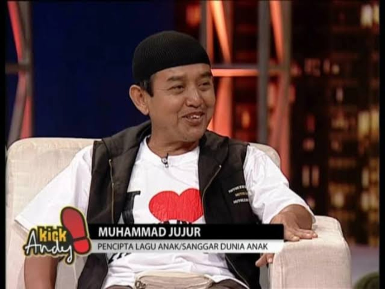Muhammad Jujur dalam acara Kick Andy Metro TV